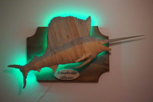 Pez Vela de madera